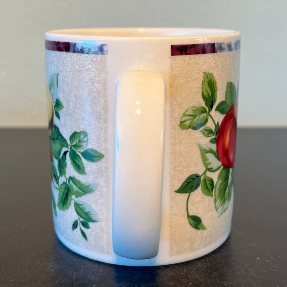 Vintage SAKURA Oneida Excell SONOMA Apples Grapes Pears Fruit Stoneware Mug - Picture 5 of 8